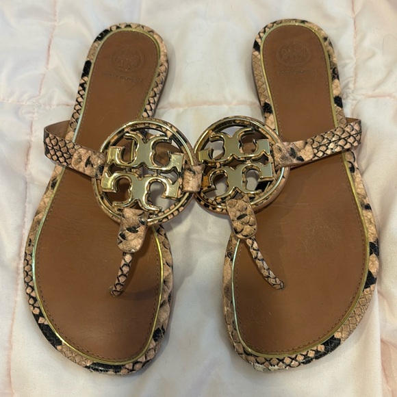 Tory Burch Shoes - Tory Burch Pink and Gold Sandals